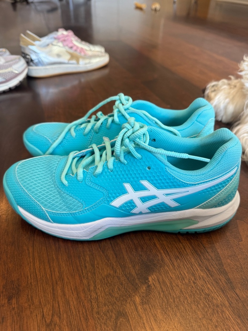 Asics Teal/Turquoise Running Shoes